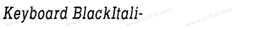 Keyboard BlackItali字体转换